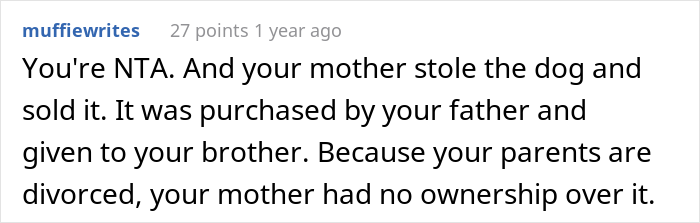 Family Drama Ensues After Dad Gifts His Son A Dog, Mom Sells It For $4K And Says That It Ran Away Family Drama Ensues After Dad Gifts His Son A Dog, Mom Sells It For $4K And Says That It Ran Away