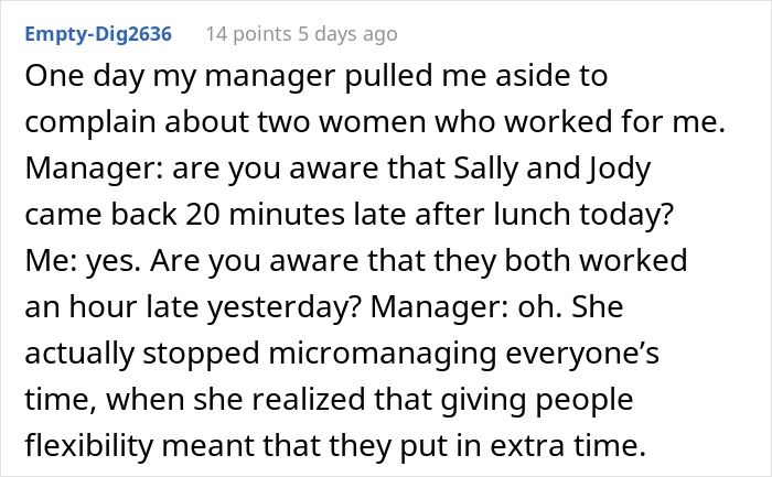 Employee Decides To Stop Working Overtime After Getting In Trouble For Being 3 Minutes Late Employee Decides To Stop Working Overtime After Getting In Trouble For Being 3 Minutes Late