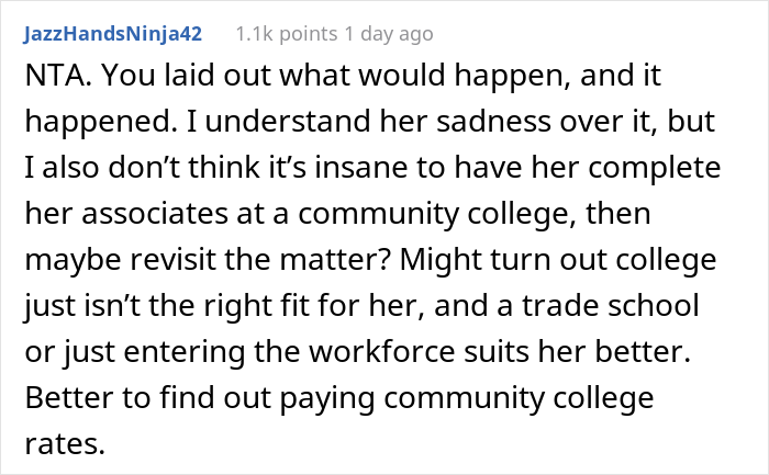 20 Y.O. Decided To Go Back To College, Found Out That Her Parents Spent All 30K They Saved Up For Her Education To Remodel Their Kitchen