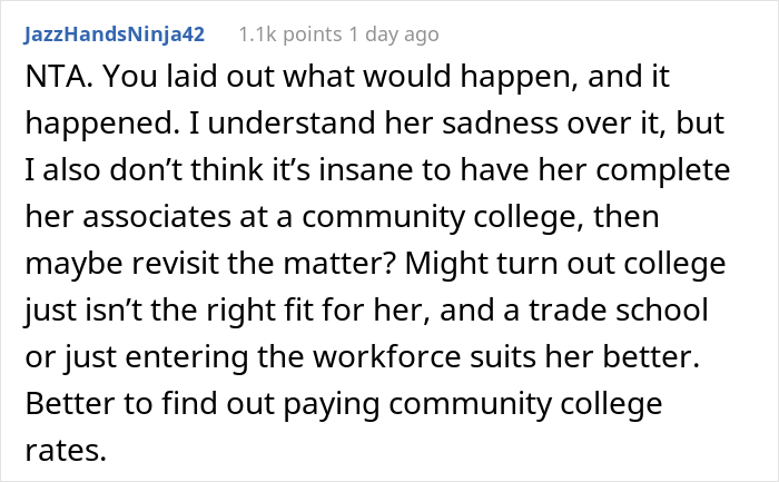 20 Y.O. Decided To Go Back To College, Found Out That Her Parents Spent All 30K They Saved Up For Her Education To Remodel Their Kitchen 20 Y.O. Decided To Go Back To College, Found Out That Her Parents Spent All 30K They Saved Up For Her Education To Remodel Their Kitchen