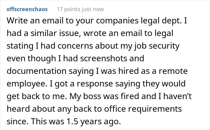 Woman Is About To Be Fired For Refusing To Come To The Office Because She Was Hired For A 100% Remote Job, Asks The Internet For Advice