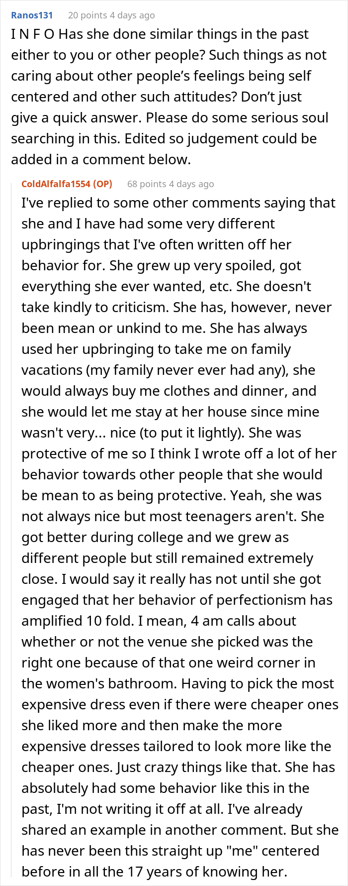 Bride Doesn't Want Her Best Friend In Wedding Photos Because Her "Bump Would Be Too Distracting", She Drops Out Bride Doesn't Want Her Best Friend In Wedding Photos Because Her "Bump Would Be Too Distracting", She Drops Out