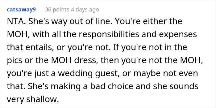 Bride Doesn't Want Her Best Friend In Wedding Photos Because Her "Bump Would Be Too Distracting", She Drops Out Bride Doesn't Want Her Best Friend In Wedding Photos Because Her "Bump Would Be Too Distracting", She Drops Out