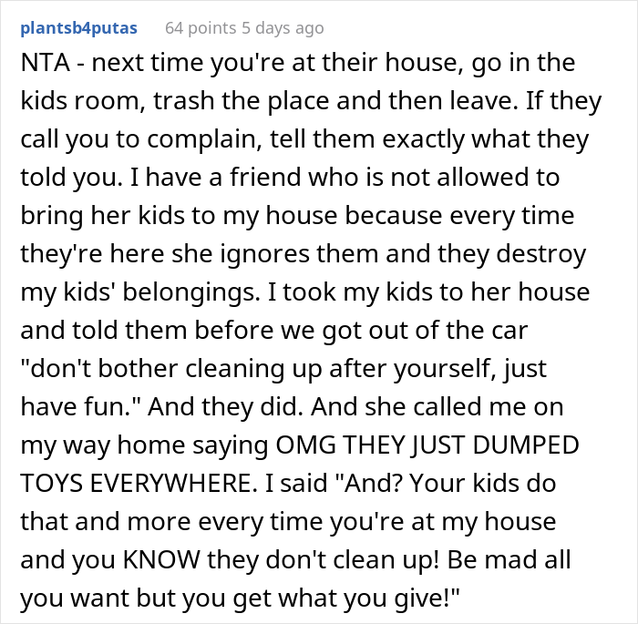 Mom Puts A Lock On Her 4-Y.O. Son's Door To Not Let Her Friends' And Relatives' Kids Destroy His Favorite Toys Mom Puts A Lock On Her 4-Y.O. Son's Door To Not Let Her Friends' And Relatives' Kids Destroy His Favorite Toys