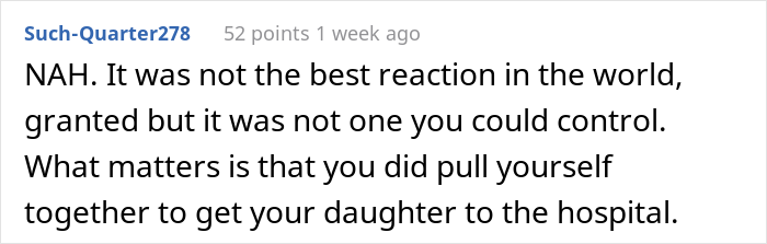 Husband Gets Schooled By Wife After He Has A Physical Nauseating Reaction To His Daughter Breaking Her Arm In Half, Wonders If He Deserved It Husband Gets Schooled By Wife After He Has A Physical Nauseating Reaction To His Daughter Breaking Her Arm In Half, Wonders If He Deserved It