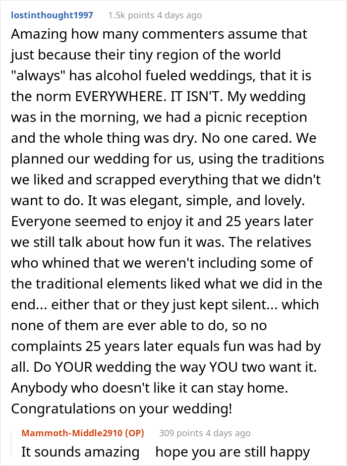 “He Flipped Out On Me And I Took His Invitation Back”: Bride-To-Be Organizes A ‘Dry’ Wedding, Outrages One Of Her Guests