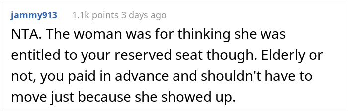 Woman Pays A Lot Of Money For A Comfortable Seat On The Train, Elderly Woman Wants Her To Move