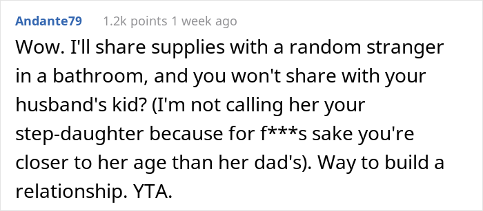 “Am I The Jerk For Refusing To Share My Sanitary Pads With My Stepdaughter?” “Am I The Jerk For Refusing To Share My Sanitary Pads With My Stepdaughter?”