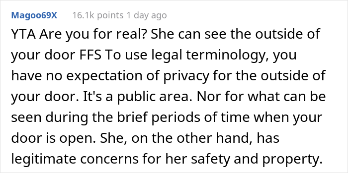 People Drag This Person Who Demanded That Their Neighbor Remove Their Doorbell Camera As It Made Them Feel Uneasy People Drag This Person Who Demanded That Their Neighbor Remove Their Doorbell Camera As It Made Them Feel Uneasy