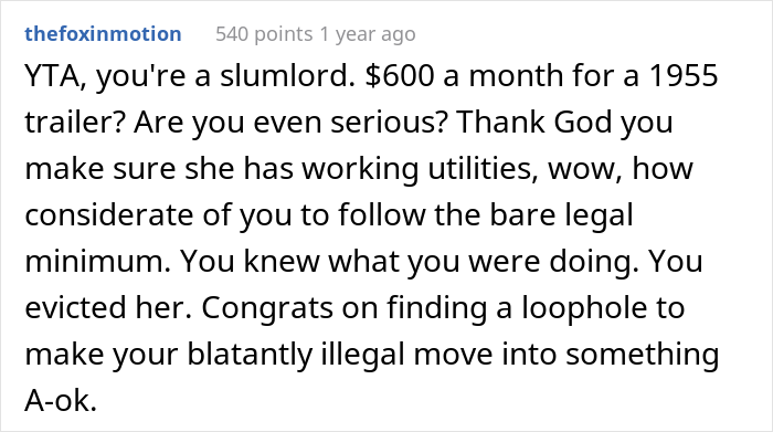 Unpaying Tenant Doesn’t Want To Leave Her Trailer So The Landlord Decides To “Move In” To Make Her Leave Unpaying Tenant Doesn’t Want To Leave Her Trailer So The Landlord Decides To “Move In” To Make Her Leave
