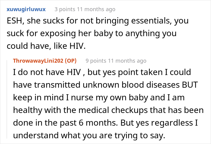 "I Don't Know What She Expected Me To Do": Disgusted Woman Berates SIL For Breastfeeding Her Baby "I Don't Know What She Expected Me To Do": Disgusted Woman Berates SIL For Breastfeeding Her Baby