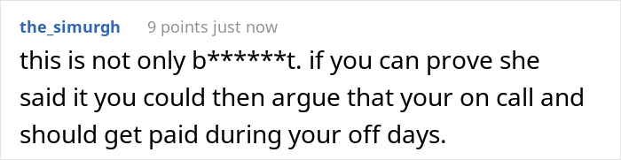 “My Boss Implied That I Need Her Permission To Do Things On My Days Off” “My Boss Implied That I Need Her Permission To Do Things On My Days Off”