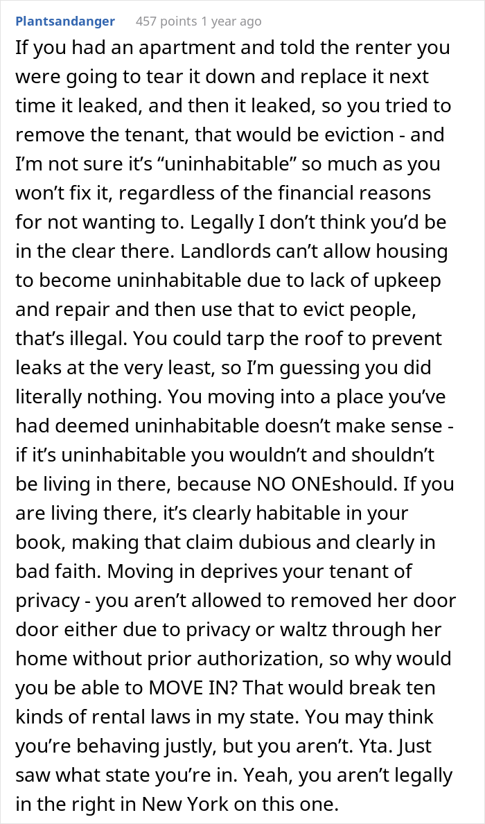 Unpaying Tenant Doesn’t Want To Leave Her Trailer So The Landlord Decides To “Move In” To Make Her Leave Unpaying Tenant Doesn’t Want To Leave Her Trailer So The Landlord Decides To “Move In” To Make Her Leave