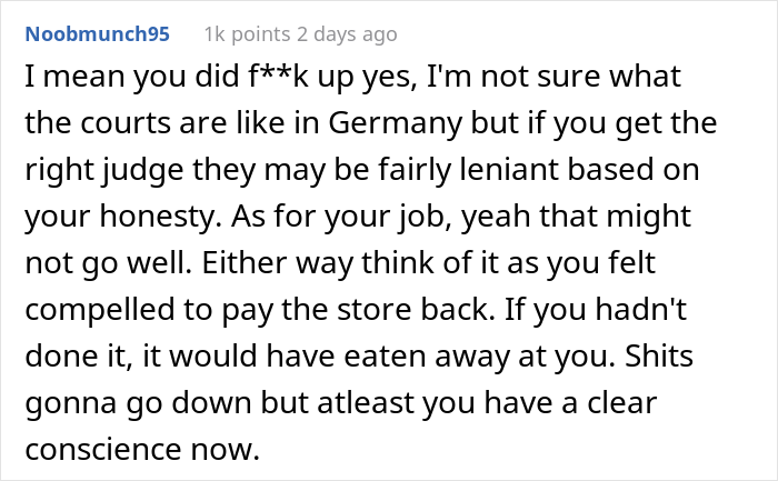 "Today I Messed Up By Going To A Supermarket Chain And Admitting I Shoplifted For 2 Years" "Today I Messed Up By Going To A Supermarket Chain And Admitting I Shoplifted For 2 Years"