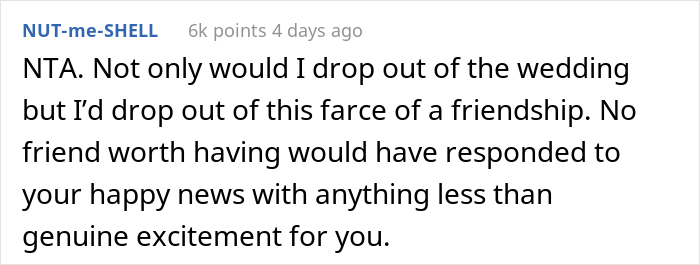 Bride Doesn't Want Her Best Friend In Wedding Photos Because Her "Bump Would Be Too Distracting", She Drops Out Bride Doesn't Want Her Best Friend In Wedding Photos Because Her "Bump Would Be Too Distracting", She Drops Out