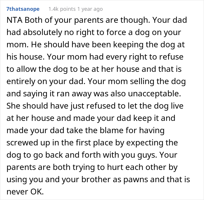 Family Drama Ensues After Dad Gifts His Son A Dog, Mom Sells It For $4K And Says That It Ran Away Family Drama Ensues After Dad Gifts His Son A Dog, Mom Sells It For $4K And Says That It Ran Away