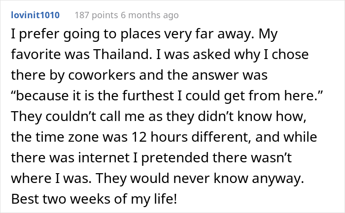 Worker Says They Lie About Camping To Set Boundaries Whilst On Vacation, Prompts Others To Share Their Tricks Worker Says They Lie About Camping To Set Boundaries Whilst On Vacation, Prompts Others To Share Their Tricks