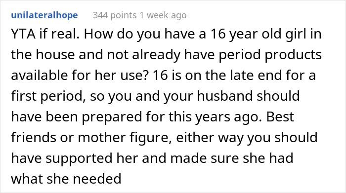 “Am I The Jerk For Refusing To Share My Sanitary Pads With My Stepdaughter?” “Am I The Jerk For Refusing To Share My Sanitary Pads With My Stepdaughter?”