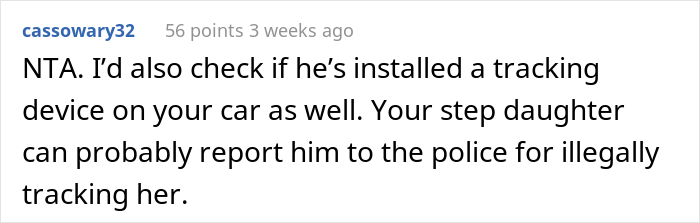 Stepmom Asks If She Should Tell Stepdaughter That Her Dad Installed A Tracking Device In A Car He Gifted Her Stepmom Asks If She Should Tell Stepdaughter That Her Dad Installed A Tracking Device In A Car He Gifted Her