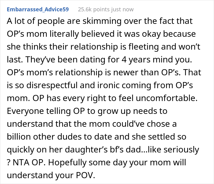 Couple Of 4 Years Find Out Their Parents Are Dating, The Daughter Gets Called A Jerk For Embarrassing Her Mom In Front Of Family Couple Of 4 Years Find Out Their Parents Are Dating, The Daughter Gets Called A Jerk For Embarrassing Her Mom In Front Of Family
