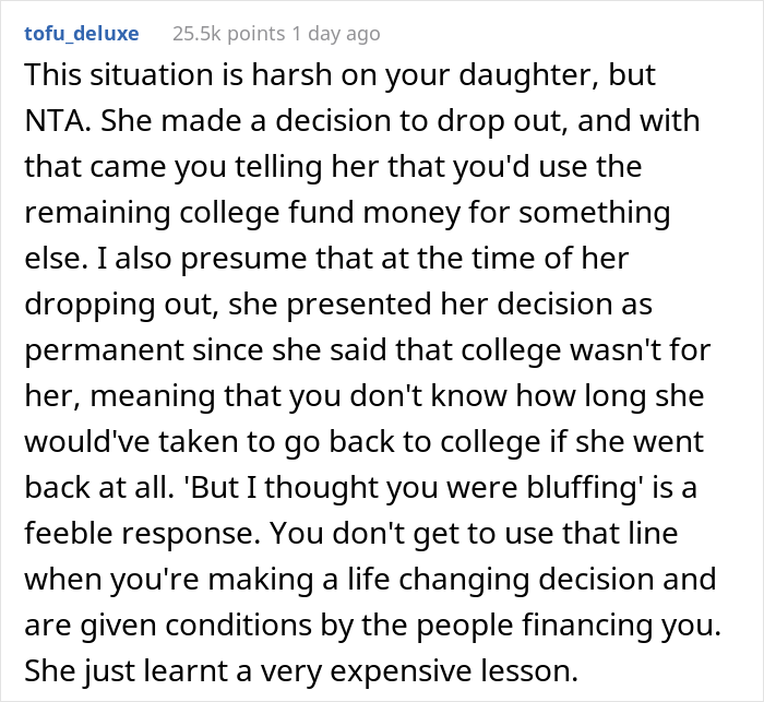 20 Y.O. Decided To Go Back To College, Found Out That Her Parents Spent All 30K They Saved Up For Her Education To Remodel Their Kitchen 20 Y.O. Decided To Go Back To College, Found Out That Her Parents Spent All 30K They Saved Up For Her Education To Remodel Their Kitchen