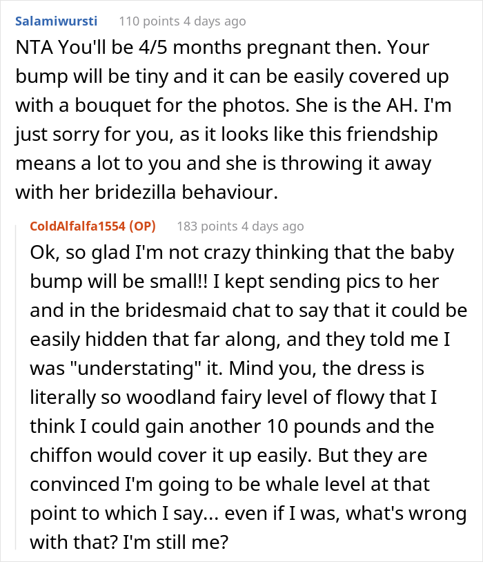 Bride Doesn't Want Her Best Friend In Wedding Photos Because Her "Bump Would Be Too Distracting", She Drops Out Bride Doesn't Want Her Best Friend In Wedding Photos Because Her "Bump Would Be Too Distracting", She Drops Out