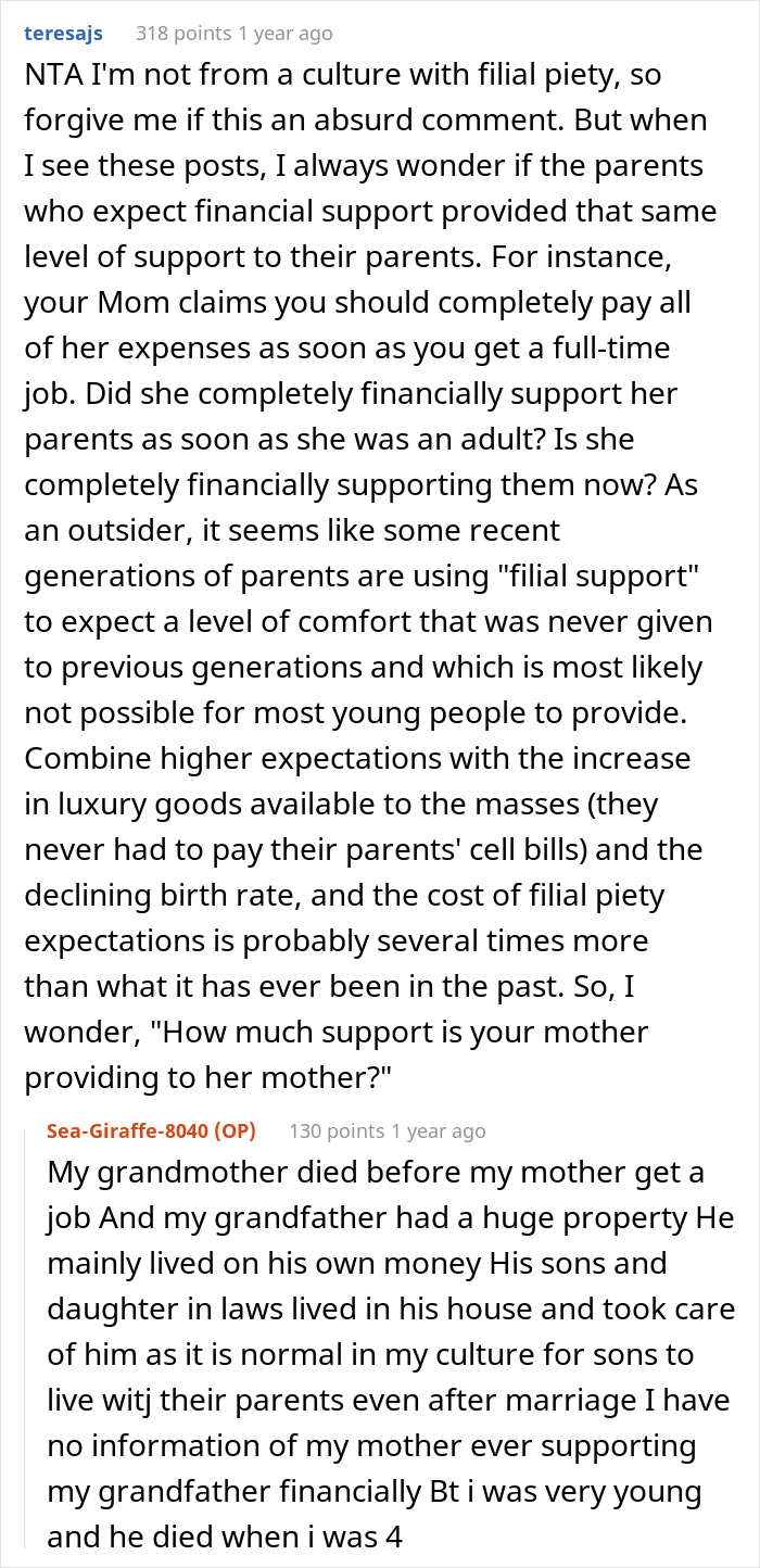 Mom Thinks Her Daughter Should Support Her Financially As She Did For Her As A Child, The Internet Disagrees