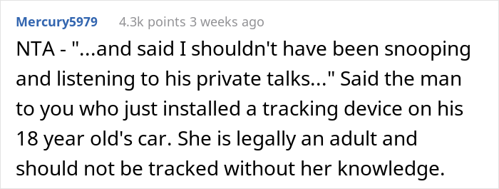 Stepmom Asks If She Should Tell Stepdaughter That Her Dad Installed A Tracking Device In A Car He Gifted Her Stepmom Asks If She Should Tell Stepdaughter That Her Dad Installed A Tracking Device In A Car He Gifted Her