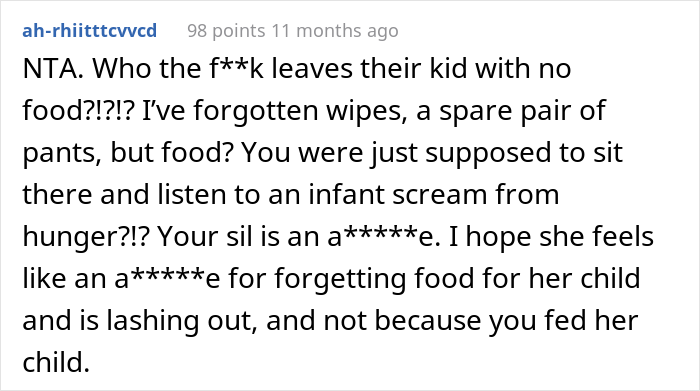 "I Don't Know What She Expected Me To Do": Disgusted Woman Berates SIL For Breastfeeding Her Baby "I Don't Know What She Expected Me To Do": Disgusted Woman Berates SIL For Breastfeeding Her Baby