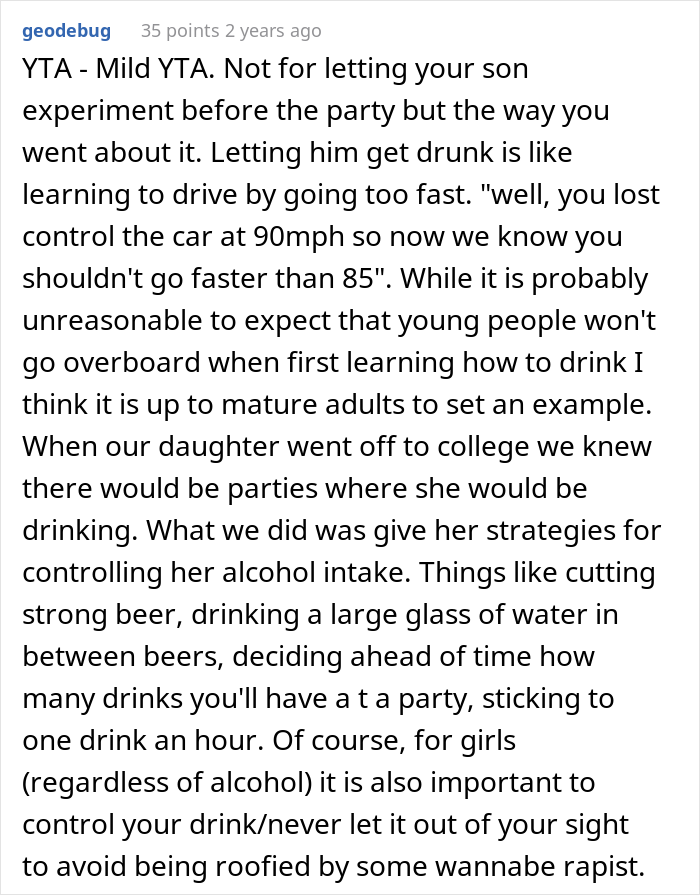Dad Lets His Underage Son Get Drunk As A 'Test Run', Asks If It Was A Bad Idea After Wife Loses It