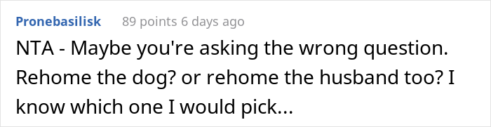 Woman Asks If She Is Being Selfish For Wanting Her Husband’s Dog Gone When It Ate Her Food She Got For The First Time In 2 Days Woman Asks If She Is Being Selfish For Wanting Her Husband’s Dog Gone When It Ate Her Food She Got For The First Time In 2 Days