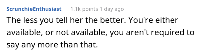 “My Boss Implied That I Need Her Permission To Do Things On My Days Off” “My Boss Implied That I Need Her Permission To Do Things On My Days Off”