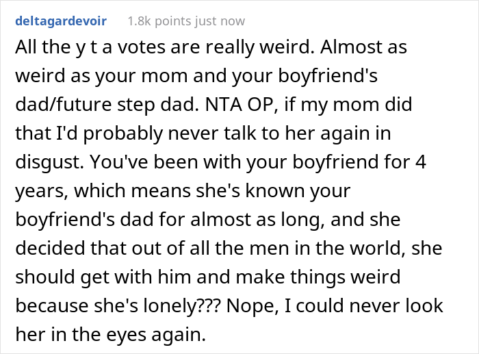 Couple Of 4 Years Find Out Their Parents Are Dating, The Daughter Gets Called A Jerk For Embarrassing Her Mom In Front Of Family Couple Of 4 Years Find Out Their Parents Are Dating, The Daughter Gets Called A Jerk For Embarrassing Her Mom In Front Of Family
