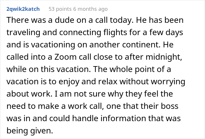 Worker Says They Lie About Camping To Set Boundaries Whilst On Vacation, Prompts Others To Share Their Tricks Worker Says They Lie About Camping To Set Boundaries Whilst On Vacation, Prompts Others To Share Their Tricks