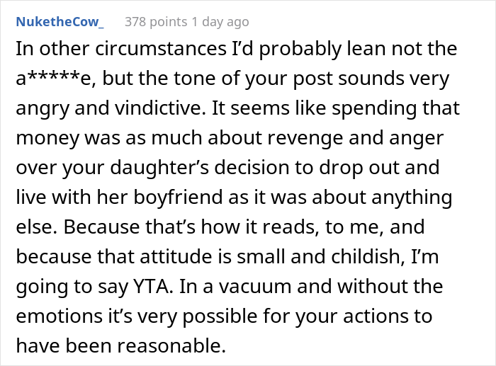 20 Y.O. Decided To Go Back To College, Found Out That Her Parents Spent All 30K They Saved Up For Her Education To Remodel Their Kitchen 20 Y.O. Decided To Go Back To College, Found Out That Her Parents Spent All 30K They Saved Up For Her Education To Remodel Their Kitchen