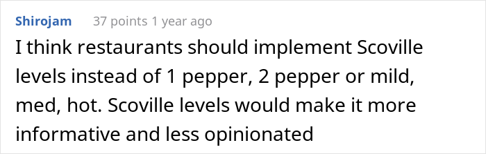 Restaurant Owner Gets Tired Of Overconfident Men, Develops A Tongue-Burning 'Culinary Monstrosity' To Shut Them Down Restaurant Owner Gets Tired Of Overconfident Men, Develops A Tongue-Burning 'Culinary Monstrosity' To Shut Them Down