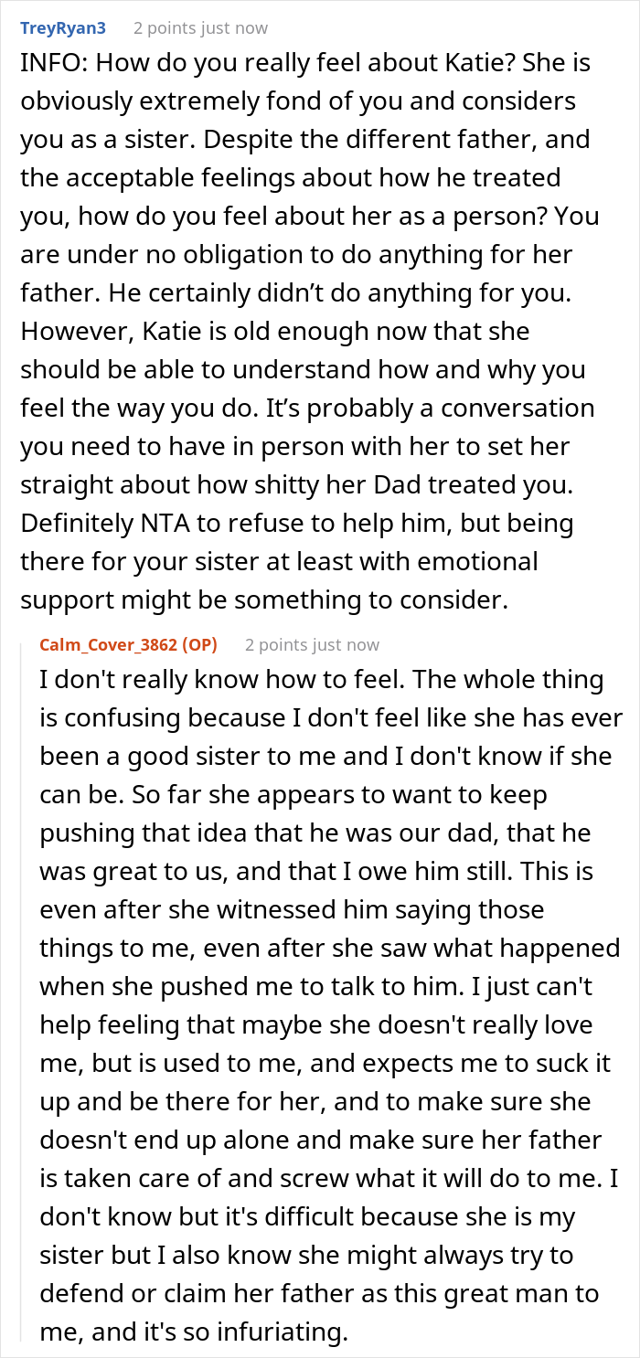 Man Mistreats His Stepdaughter For Years, She Then Proceeds To Refuse To Help Him Out After Finding Out That He’s Seriously Sick