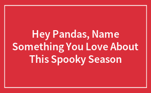 Hey Pandas, Name Something You Love About This Spooky Season (Closed)
