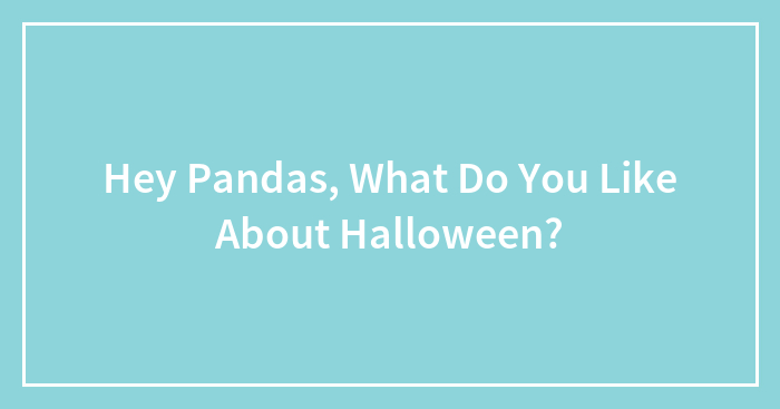 Hey Pandas, What Do You Like About Halloween? (Closed)