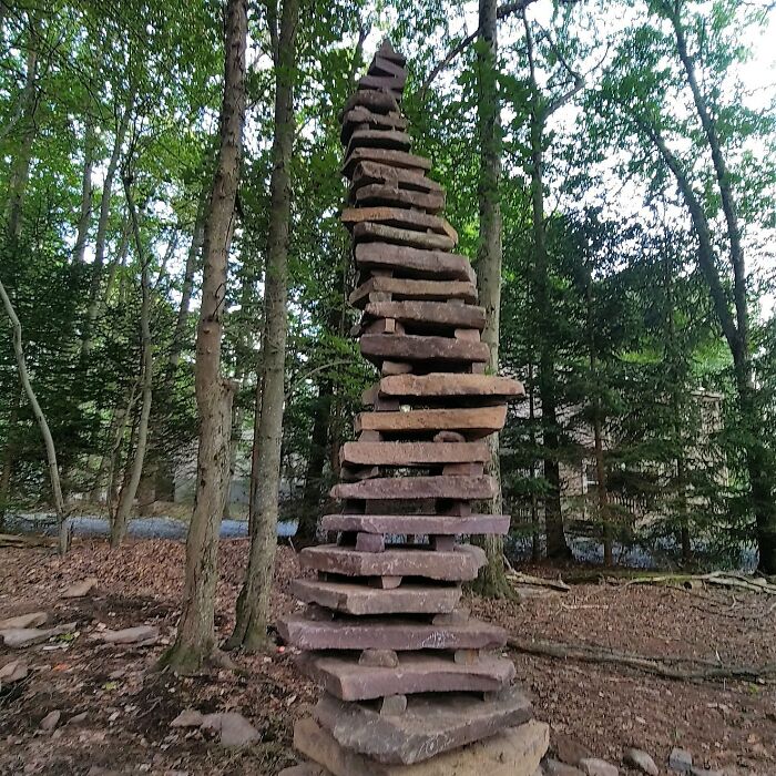 I Built A 9′ Tall Rock Cairn In Noodle Style (6 Pics)