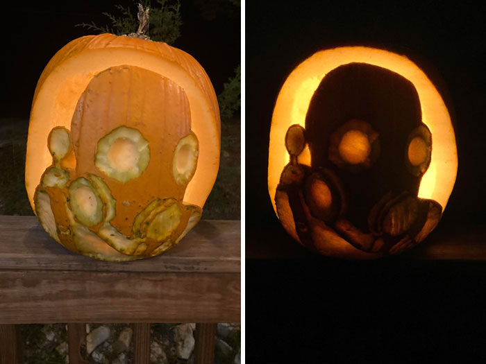 My Pyro Jack-O'-Lantern Won Our Carving Contest