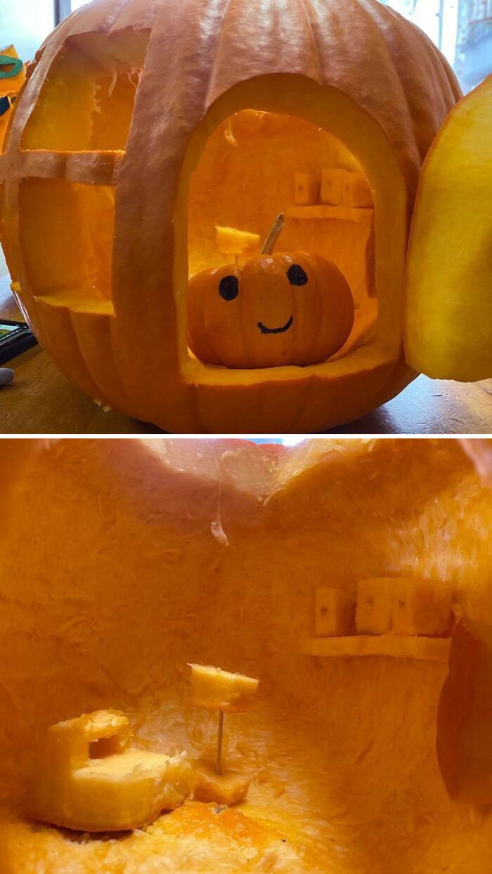 Pumpkin Who Carved A Home Out Of A Pumpkin