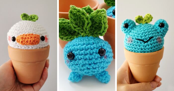 I Learnt How To Crochet Cute Characters And Started A Side Hustle To Help ‘Cute Up’ People’s Days (19 Pics)