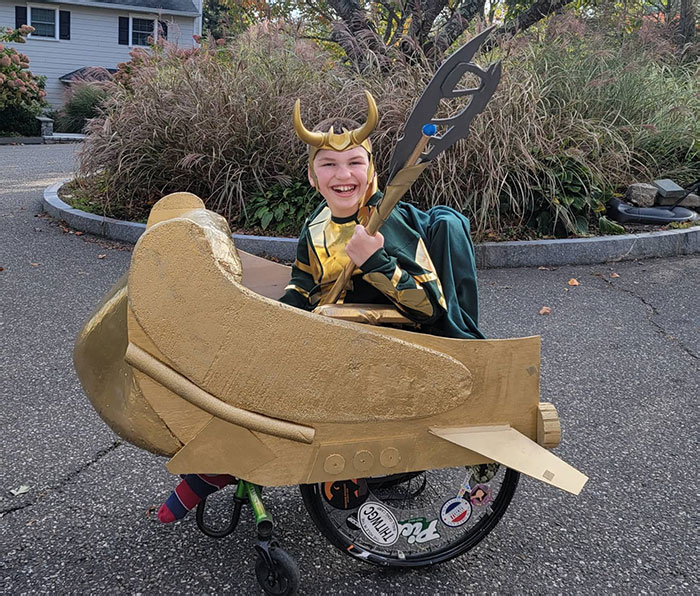 Halloween 2021. Loki In A Gold Space Chariot