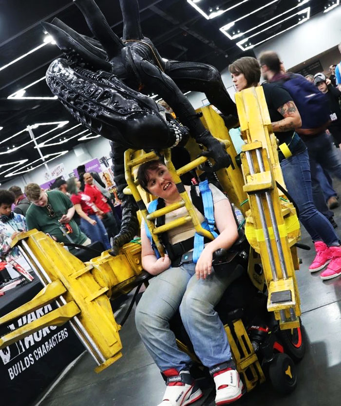 A Fun Project I Got To Work On A Couple Of Years Back. An Aliens-Themed Power Loader Wheelchair