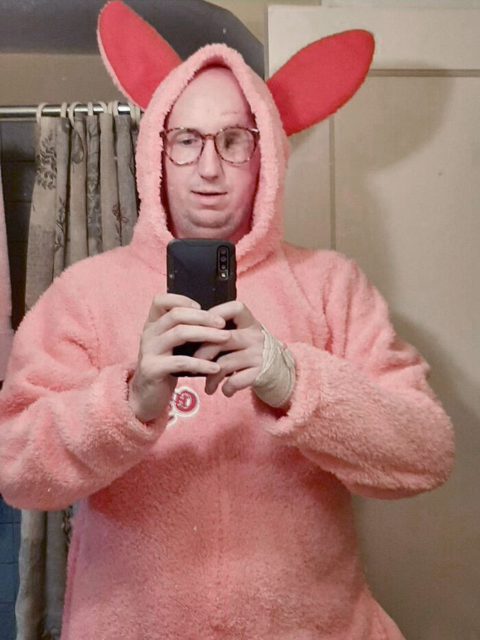Cancer Took My Eye Last Month But Not My Sense Of Humor. I Was Ralphie (A Christmas Story) For Halloween. You'll Shoot Your Eye Out