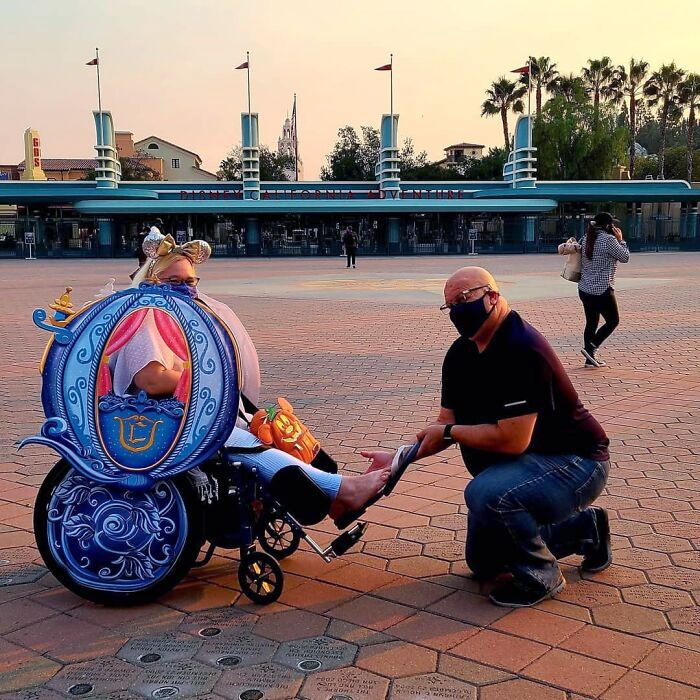 My Prince Charming Surprised Me With This Cinderella Carriage We Took It For A Spin Yesterday At Downtown Disney And Just Had To Have A Picture Of Him Returning My Slipper