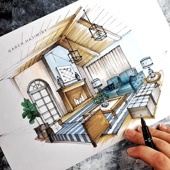 10 Artists Creating Extraordinary Architectural Drawings on Instagram -  Architizer Journal