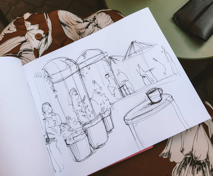 Study And Sketch People In Cafes, Parks, And On Public Transportation