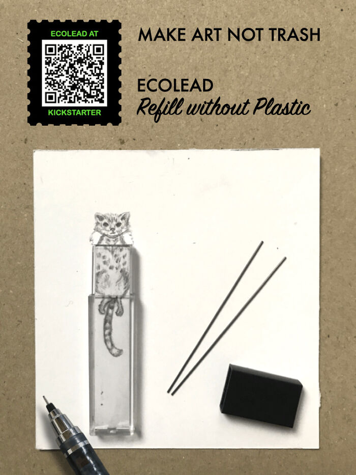 Draw A Kitten Without Plastic Trash - If It Fits, I Sits